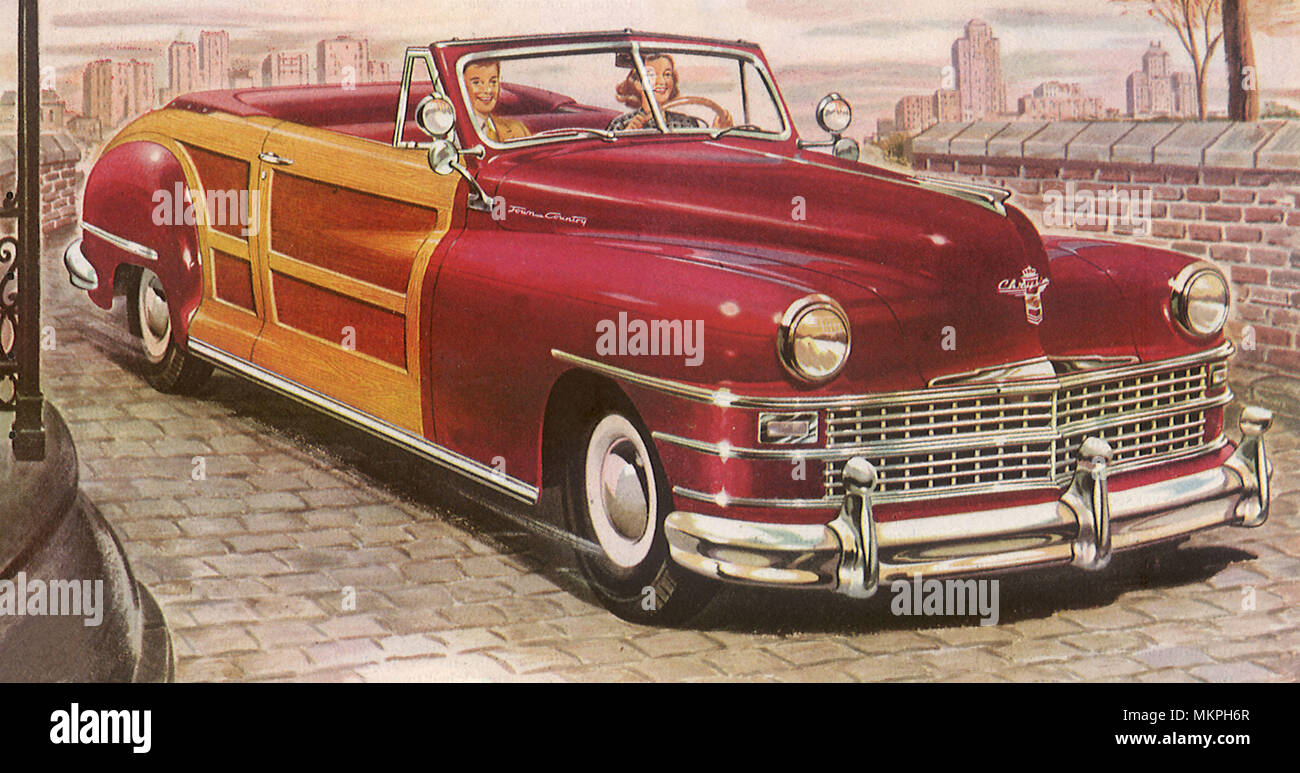 1946 Chrysler Stadt und Land Stockfoto