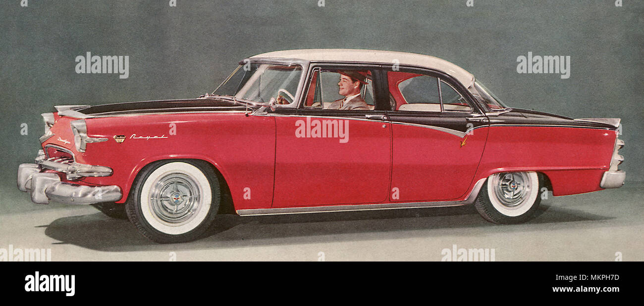 1955 Dodge Custom Royal Lancer für Viertürer-modelle Stockfoto