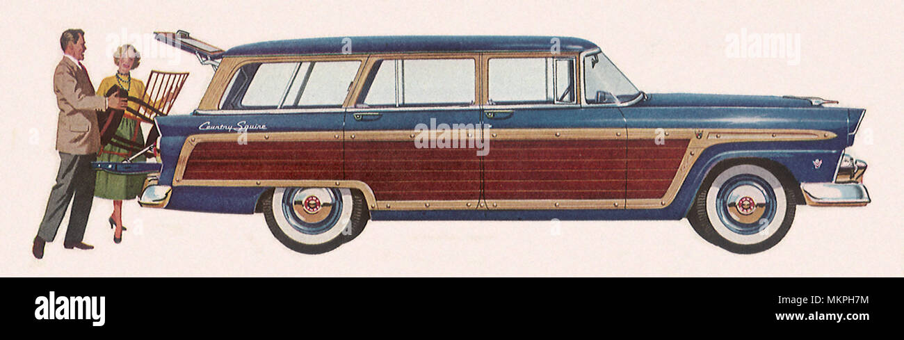 1955 Ford Country Squire Stockfoto