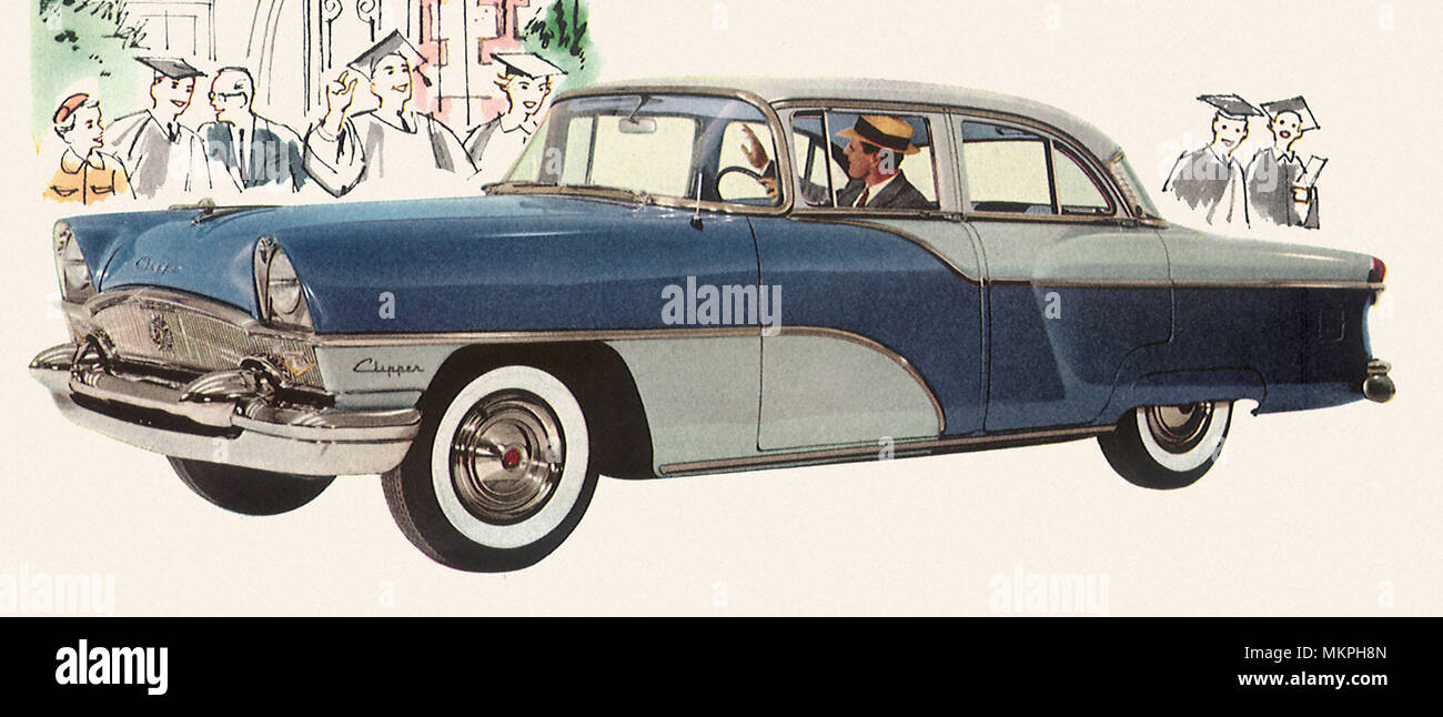 1955 Packard Clipper mit vier Türen Stockfoto