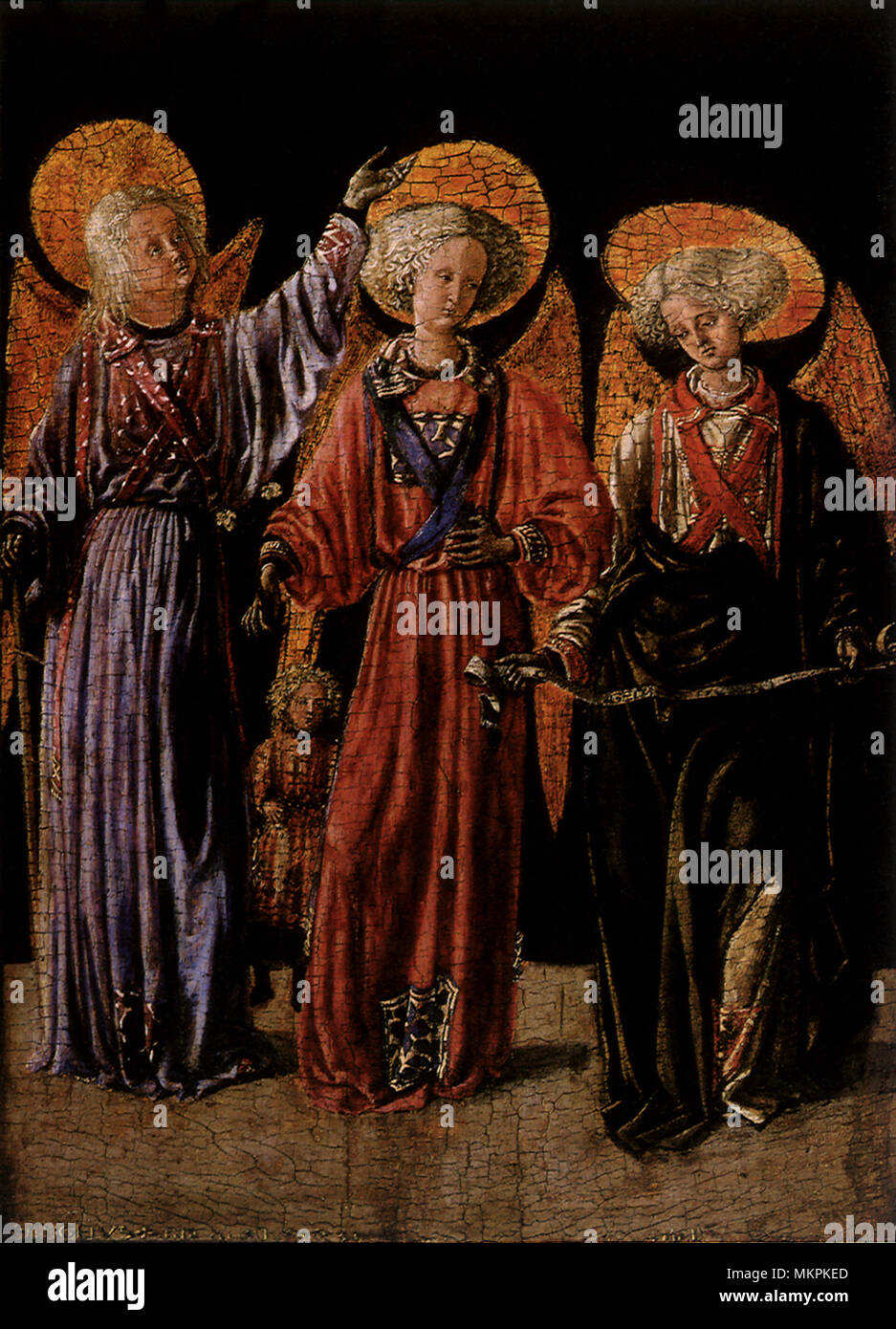 Drei Erzengel mit den jungen Tobias Stockfoto
