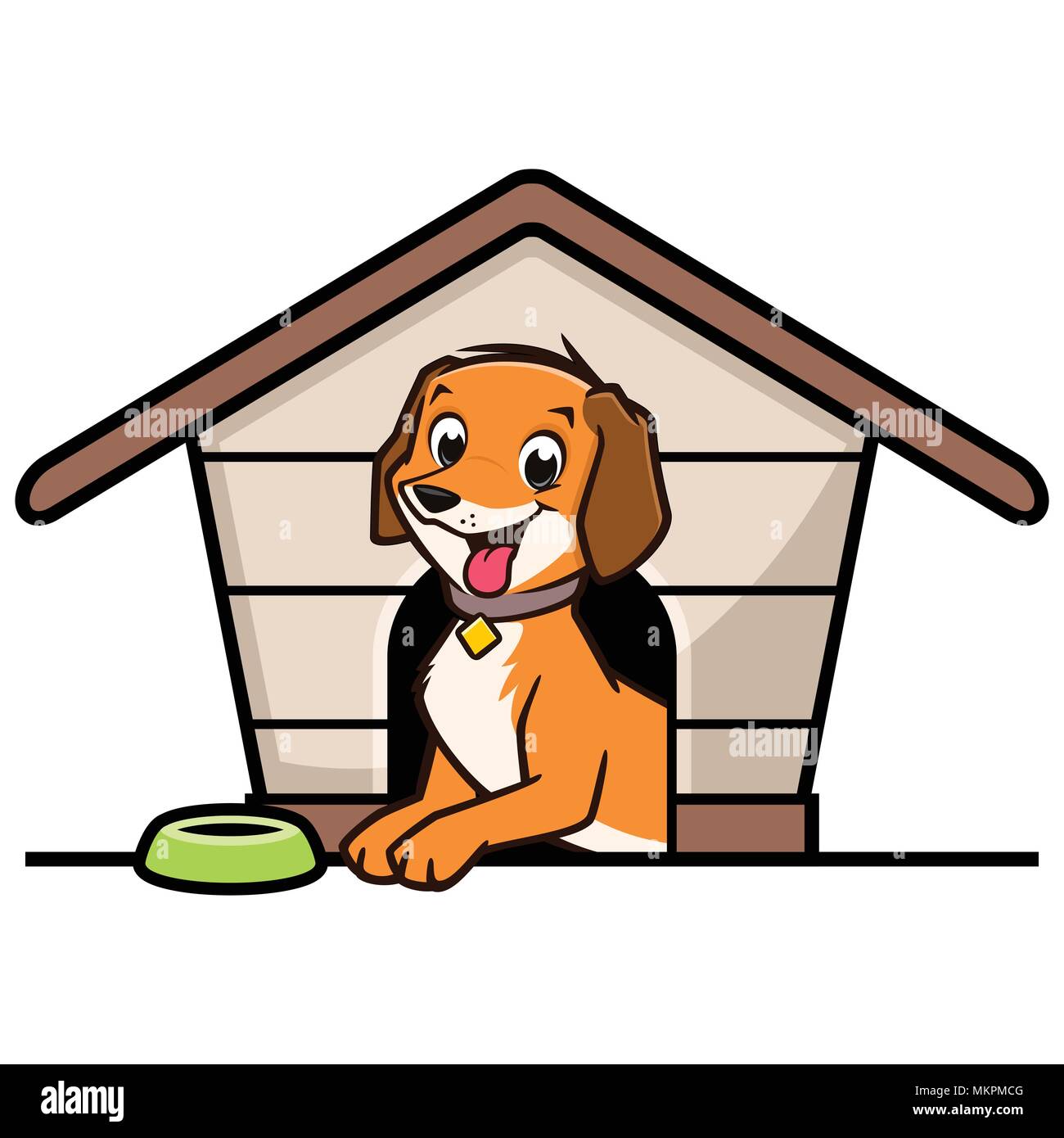 Cartoon Dog House Stock Vektor