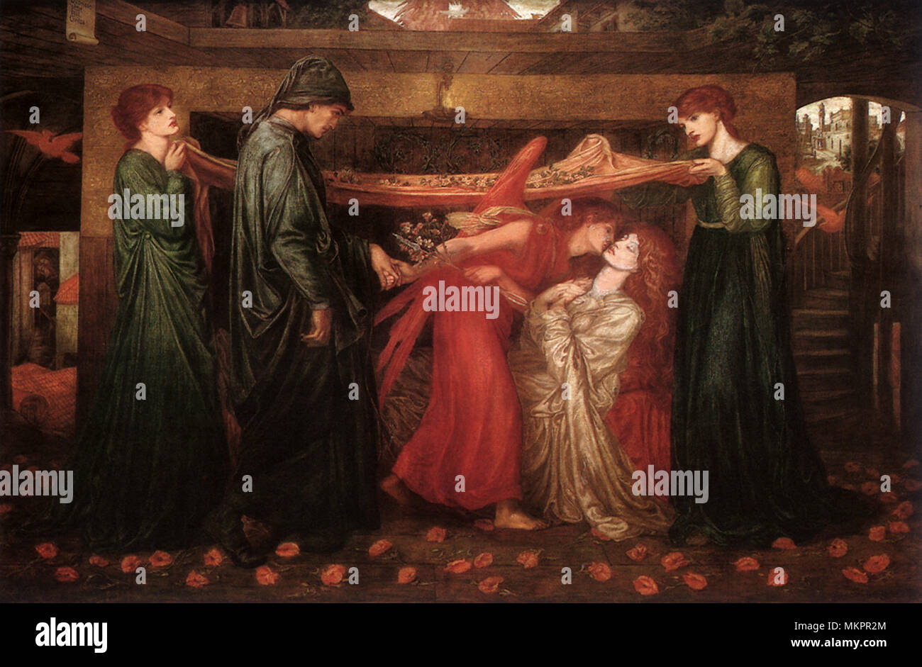 Dante's Dream, die zum Zeitpunkt des Todes von Beatrice Stockfoto