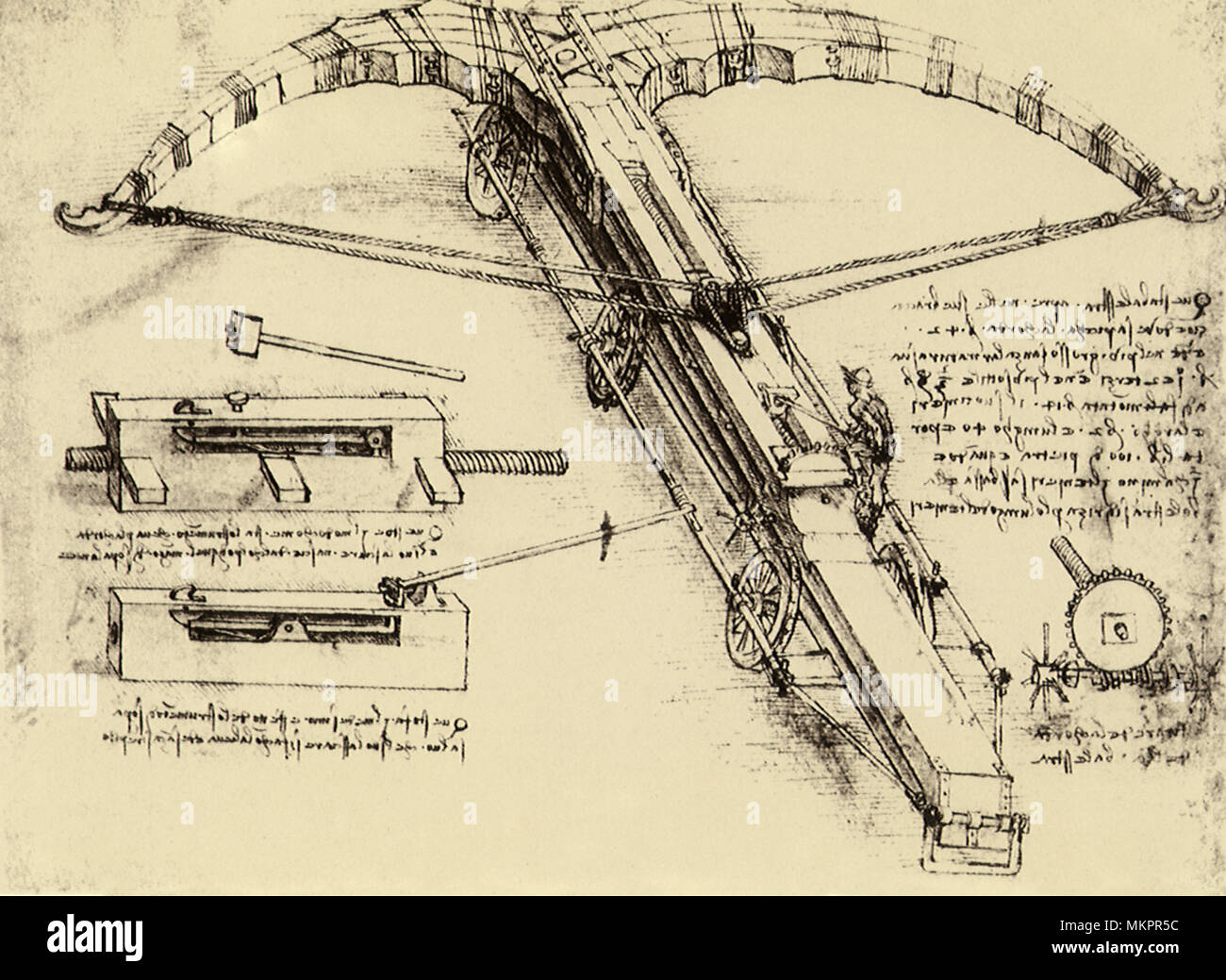 Kolossale Armbrust 1510 Stockfoto