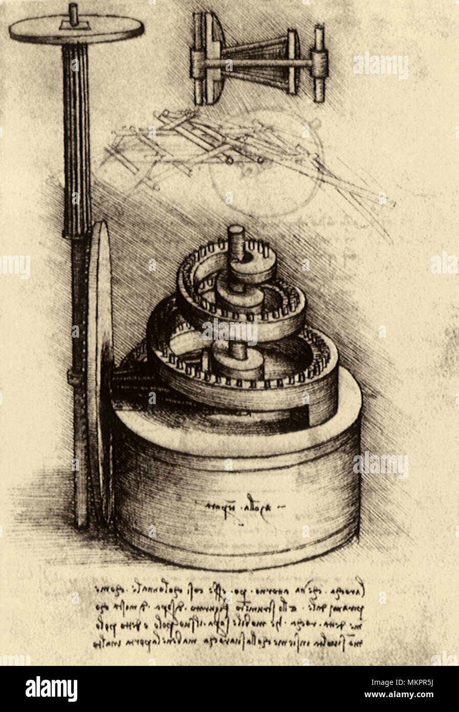 System zum Ausgleich des Release der Feder Stockfoto