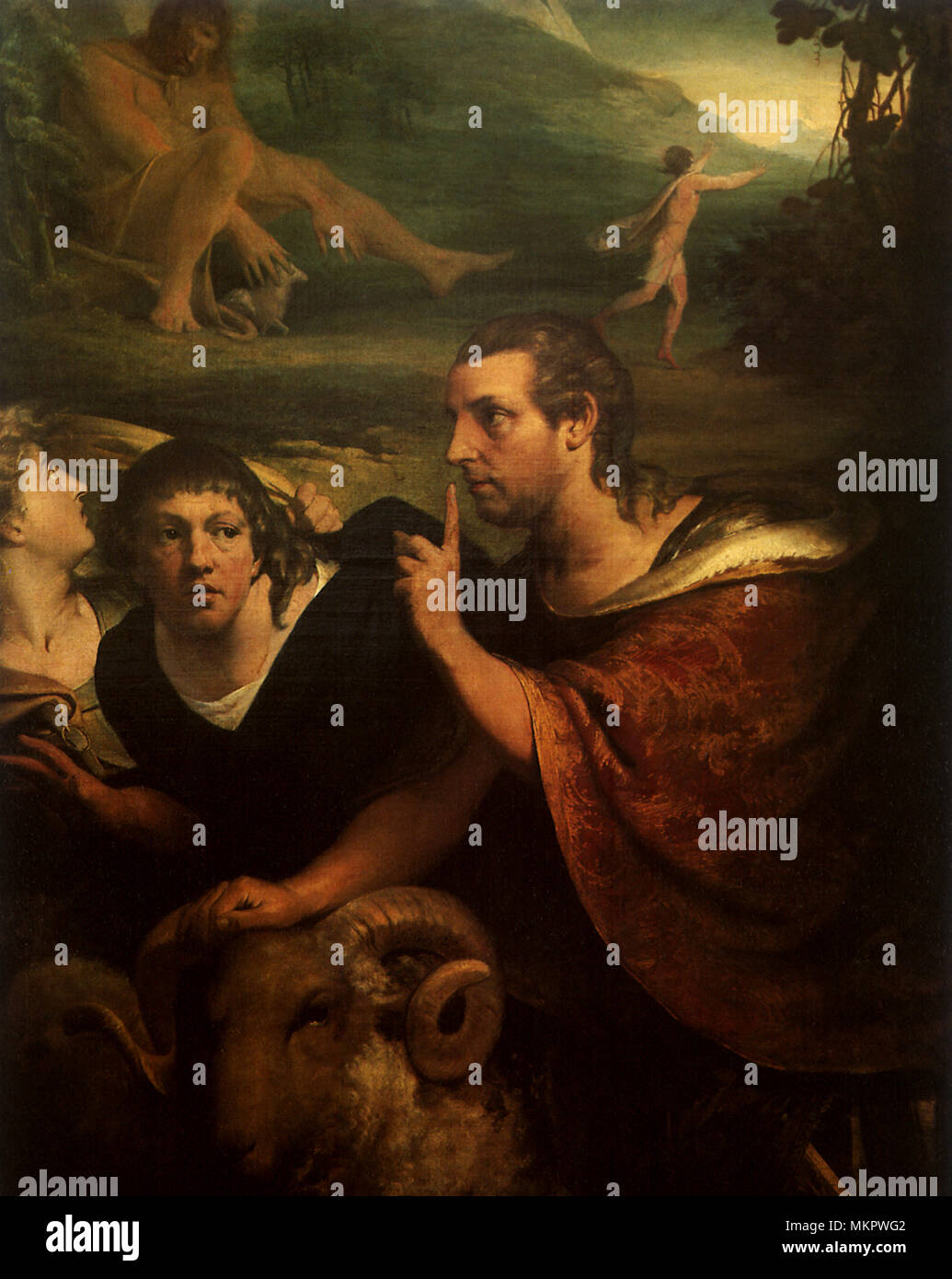 Ulysses und Polyphemos Stockfoto