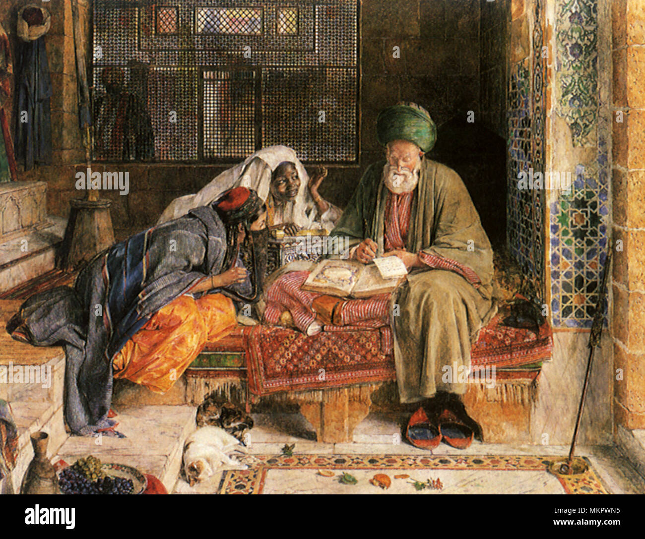 Die arabische Schreiber Stockfoto