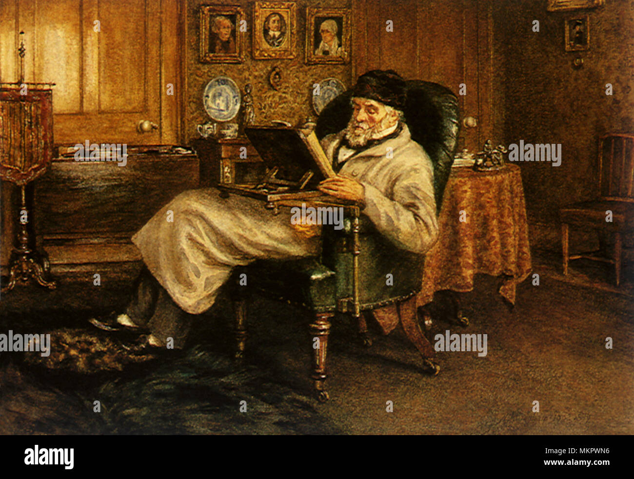 Der Prophet in seinem Salon Stockfoto