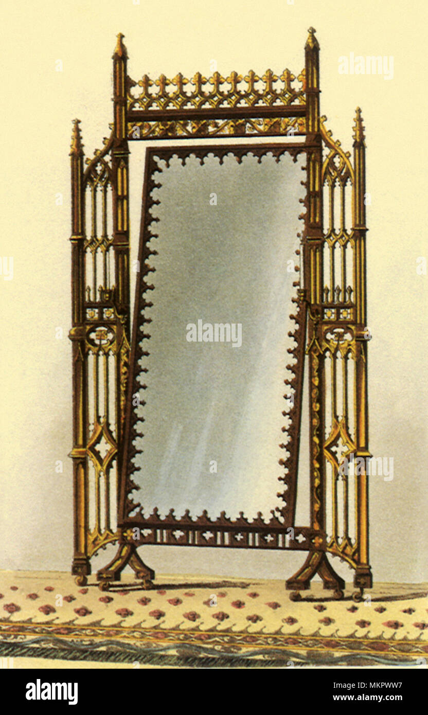 Eine gotische Looking Glass Stockfoto