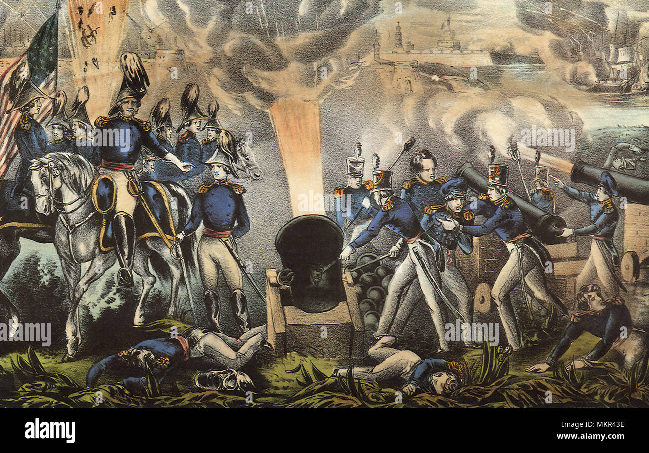 Belagerung von Vera Cruz, März 1847 Stockfoto