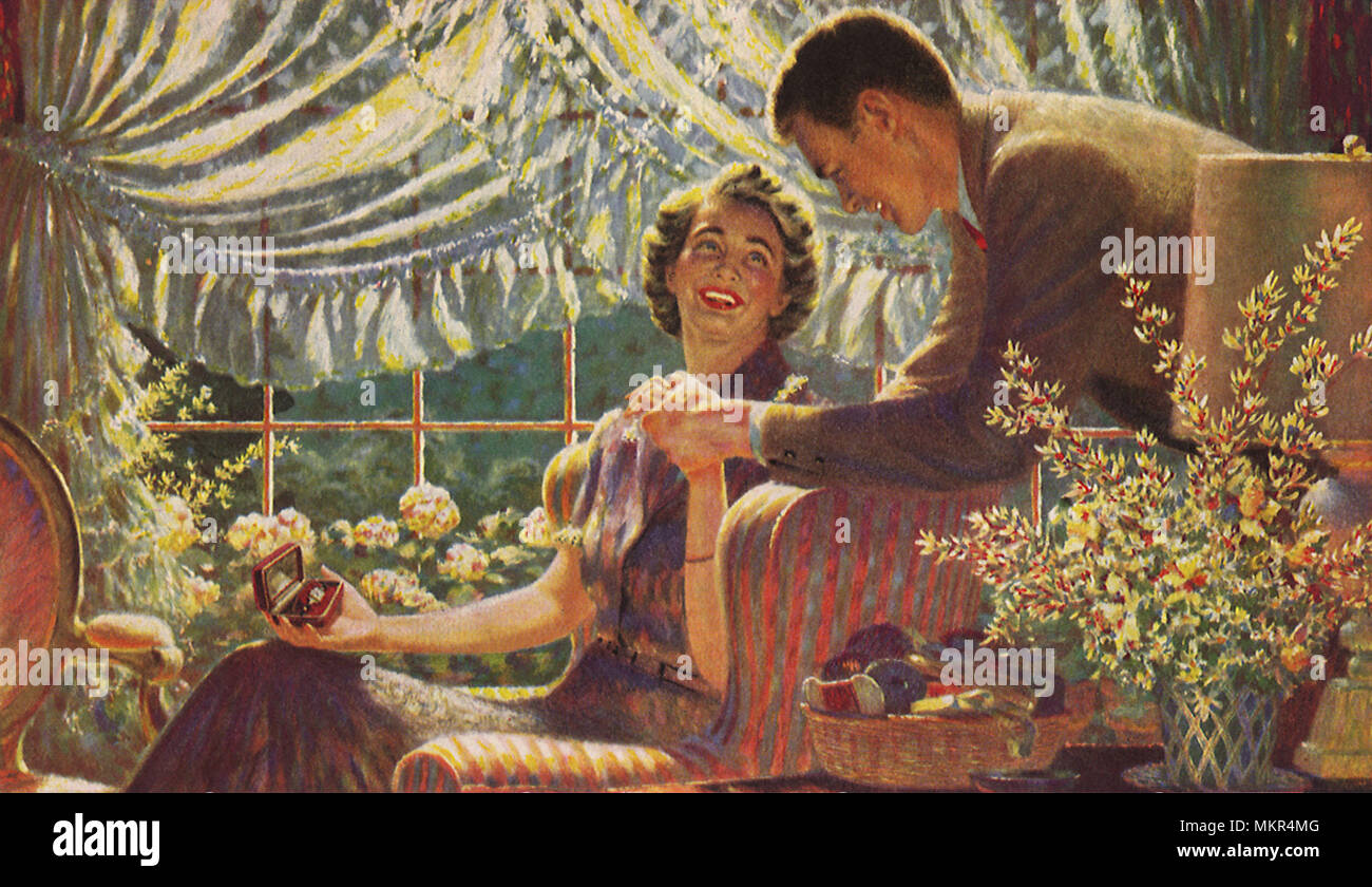 Sohn schenkt Beobachten, Mutter Stockfoto