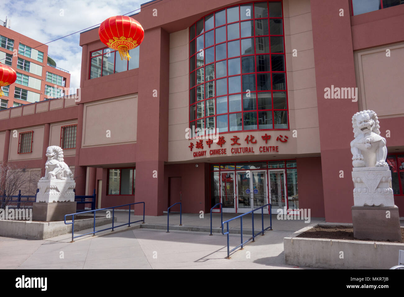 Das chinesische Kulturzentrum ist ein Gebäude in der Innenstadt von Calgary, Alberta, Kanada. Es befindet sich in der nord-östlichen Seite der Innenstadt in China Town und Stockfoto