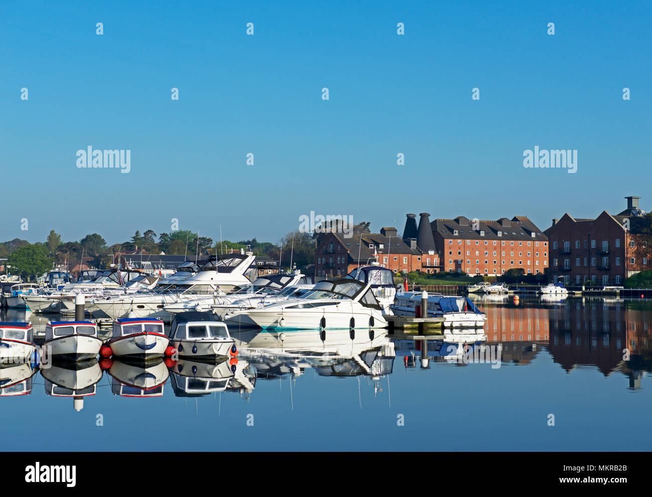 Oulton Broad, in der Nähe von Lowestoft, Norfolk Broads, Norfolk, England Großbritannien Stockfoto