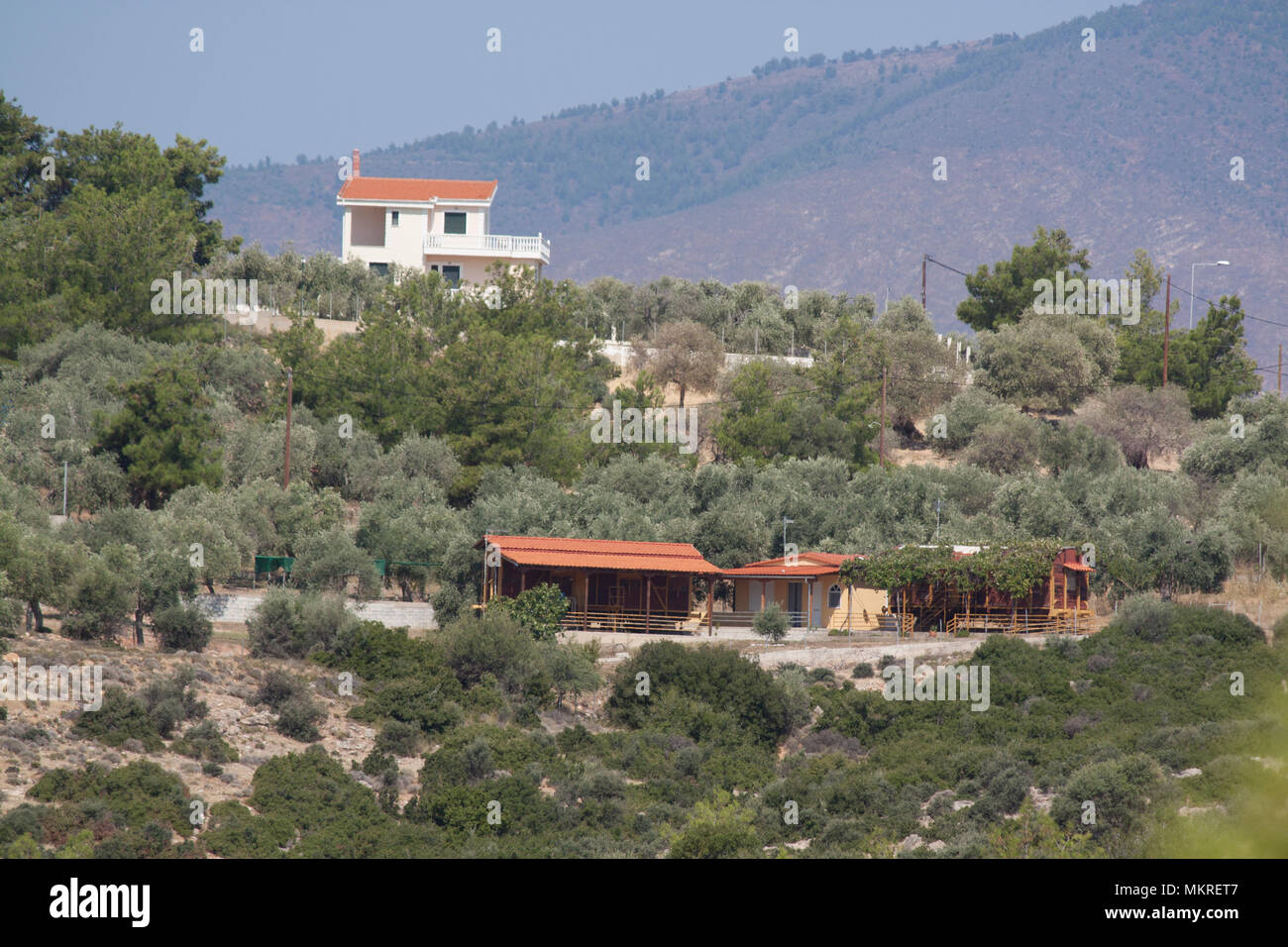 Hotel auf der Insel Thassos Potos Stockfoto