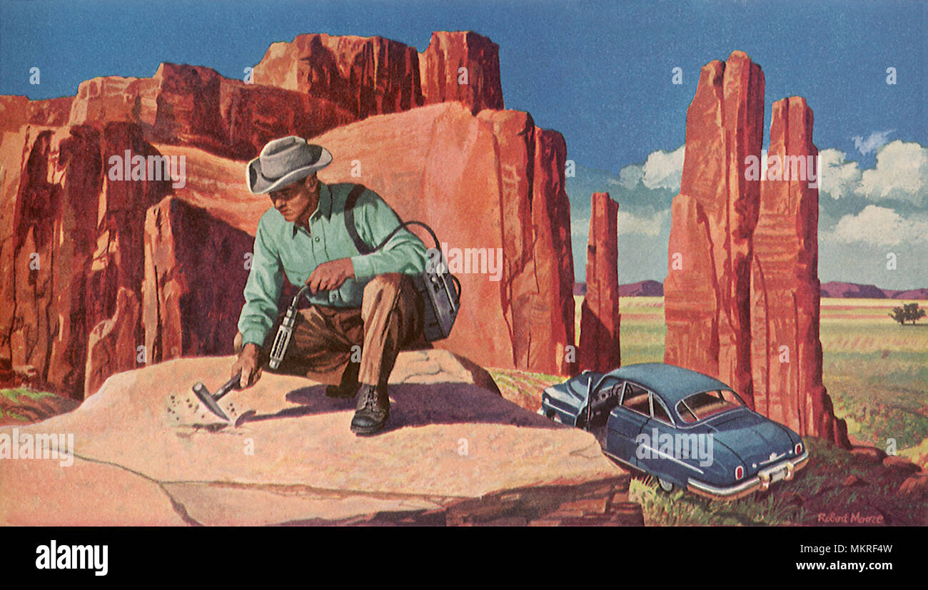 Uran Miner in New Mexico Stockfoto