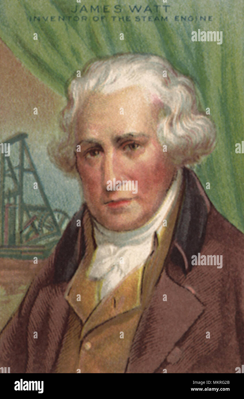 James Watt, Erfinder der Dampfmaschine Stockfoto