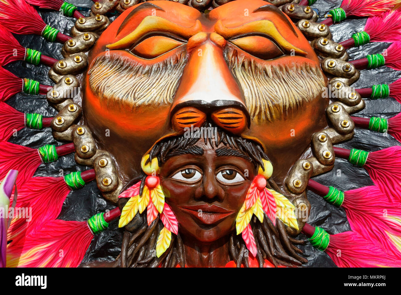 Karneval float, Karneval, Februar 2018 in Valletta, Malta, Europa Stockfoto