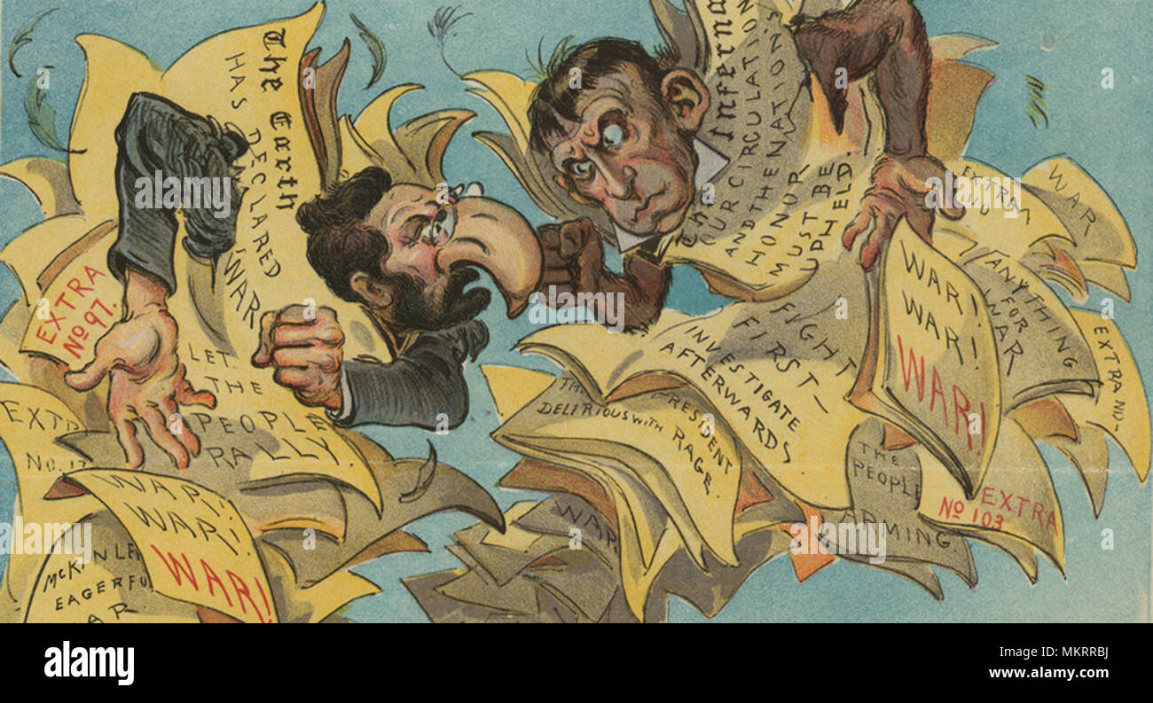 Vintage politische Karikatur Stockfoto