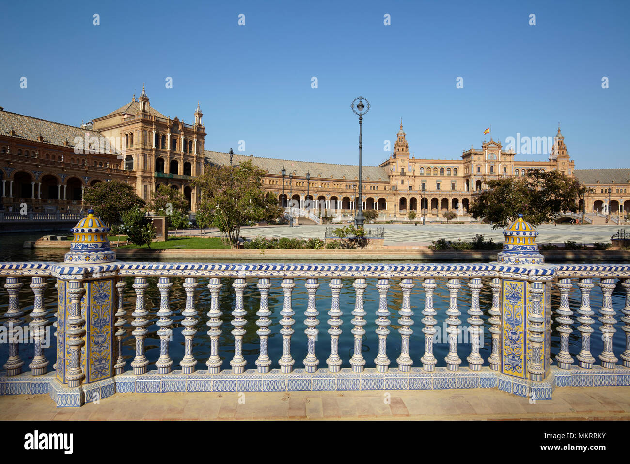 Plaza de España (Spanien Platz) in Sevilla, Spanien Stockfoto