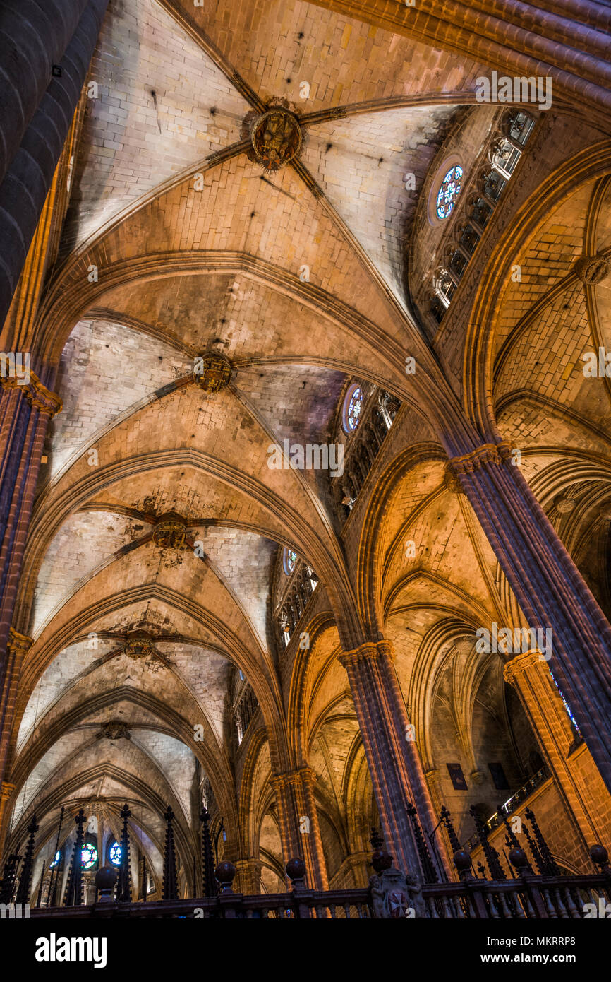 Kathedrale von Barcelona Stockfoto