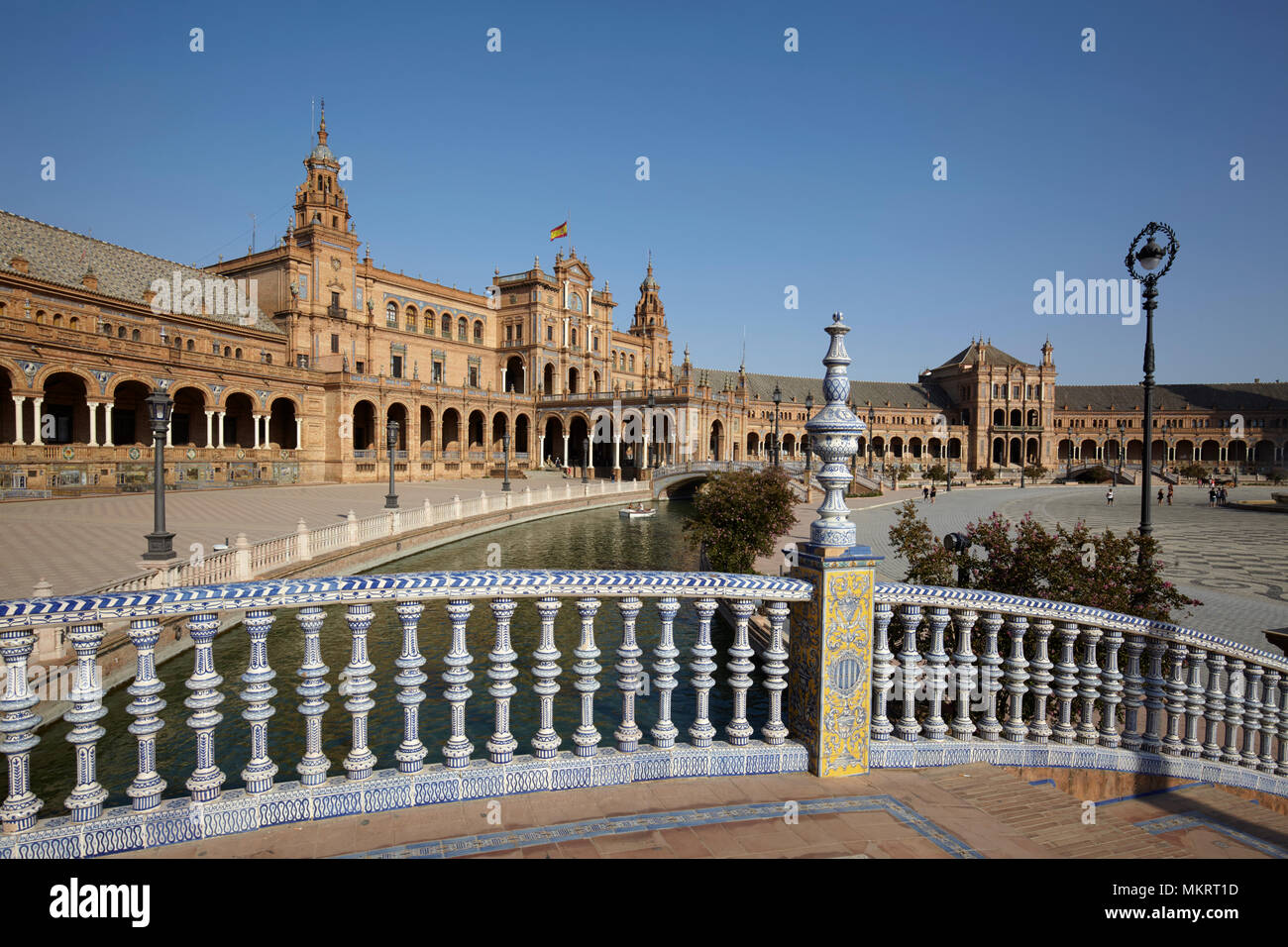 Plaza de España (Spanien Platz) in Sevilla, Spanien Stockfoto