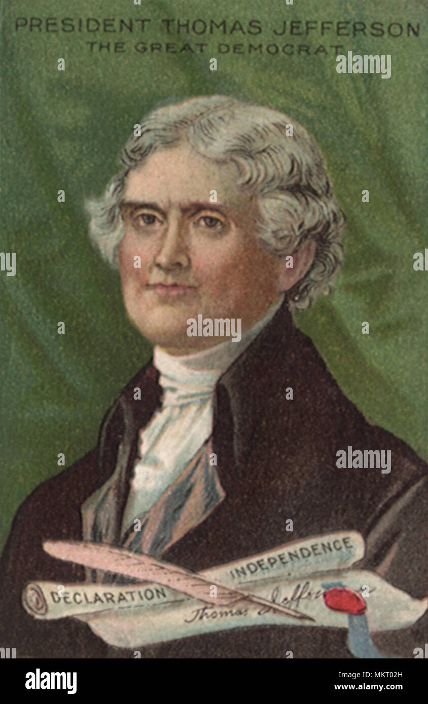 Präsident Thomas Jefferson Stockfoto