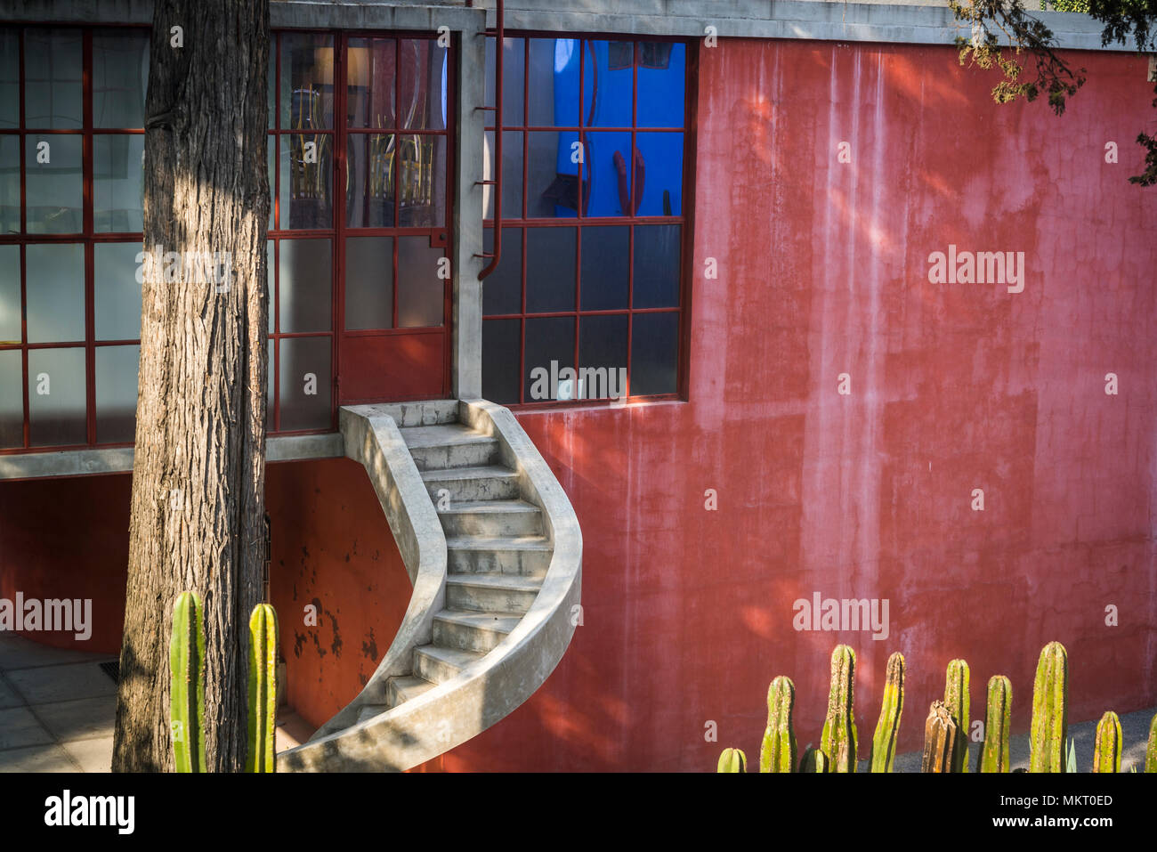 House - Studio Museum von Diego Rivera und Frida Kahlo, San Angel, Mexiko City, Mexiko Stockfoto