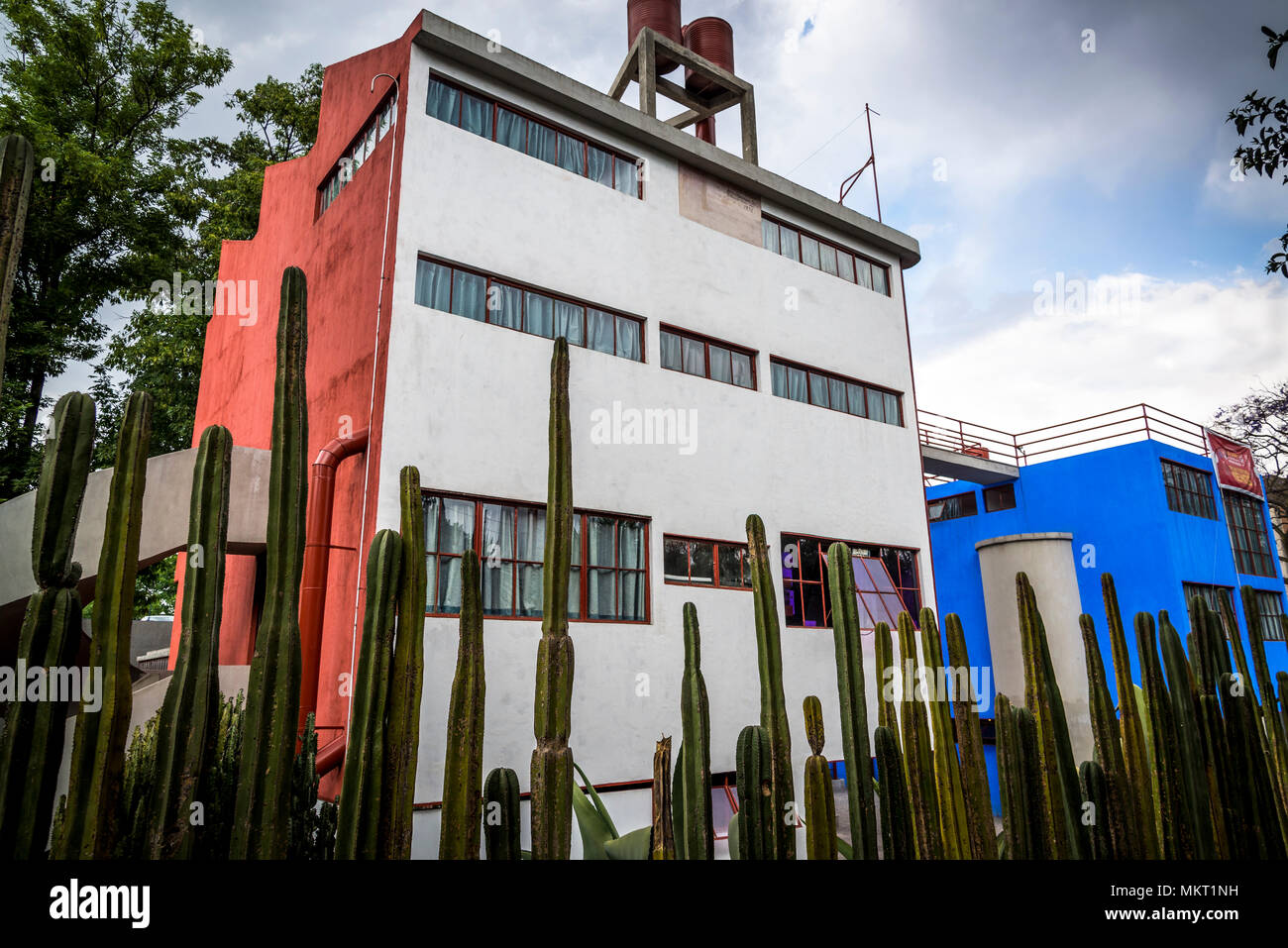 House - Studio Museum von Diego Rivera und Frida Kahlo, San Angel, Mexiko City, Mexiko Stockfoto