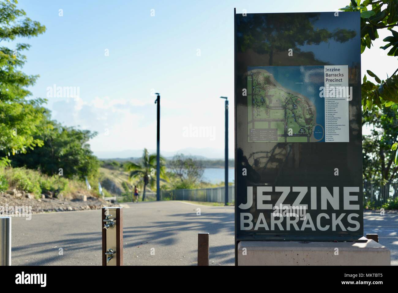 Jezzine Kaserne unterzeichnen, Kissing Point fort, Townsville, Queensland, Australien Stockfoto