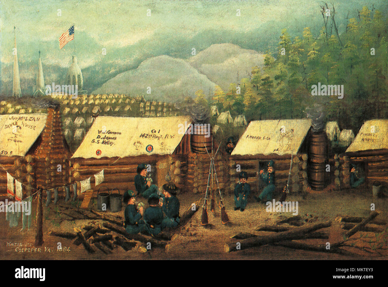 Winter Quarters, Culpeper, Virginia Stockfoto