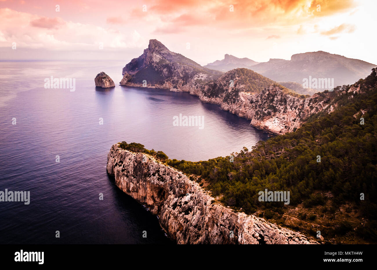 Cap Formentor bei Sonnenaufgang, Mallorca Stockfoto