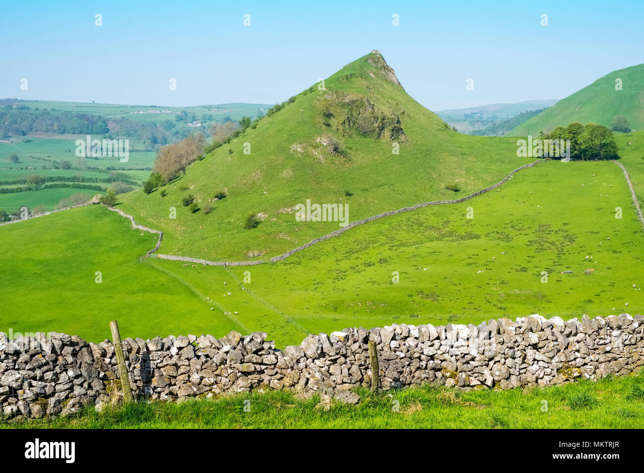 Parkhaus Hügel aus der Weg von der Earl Sterndale im Peak District National Park, Großbritannien Stockfoto