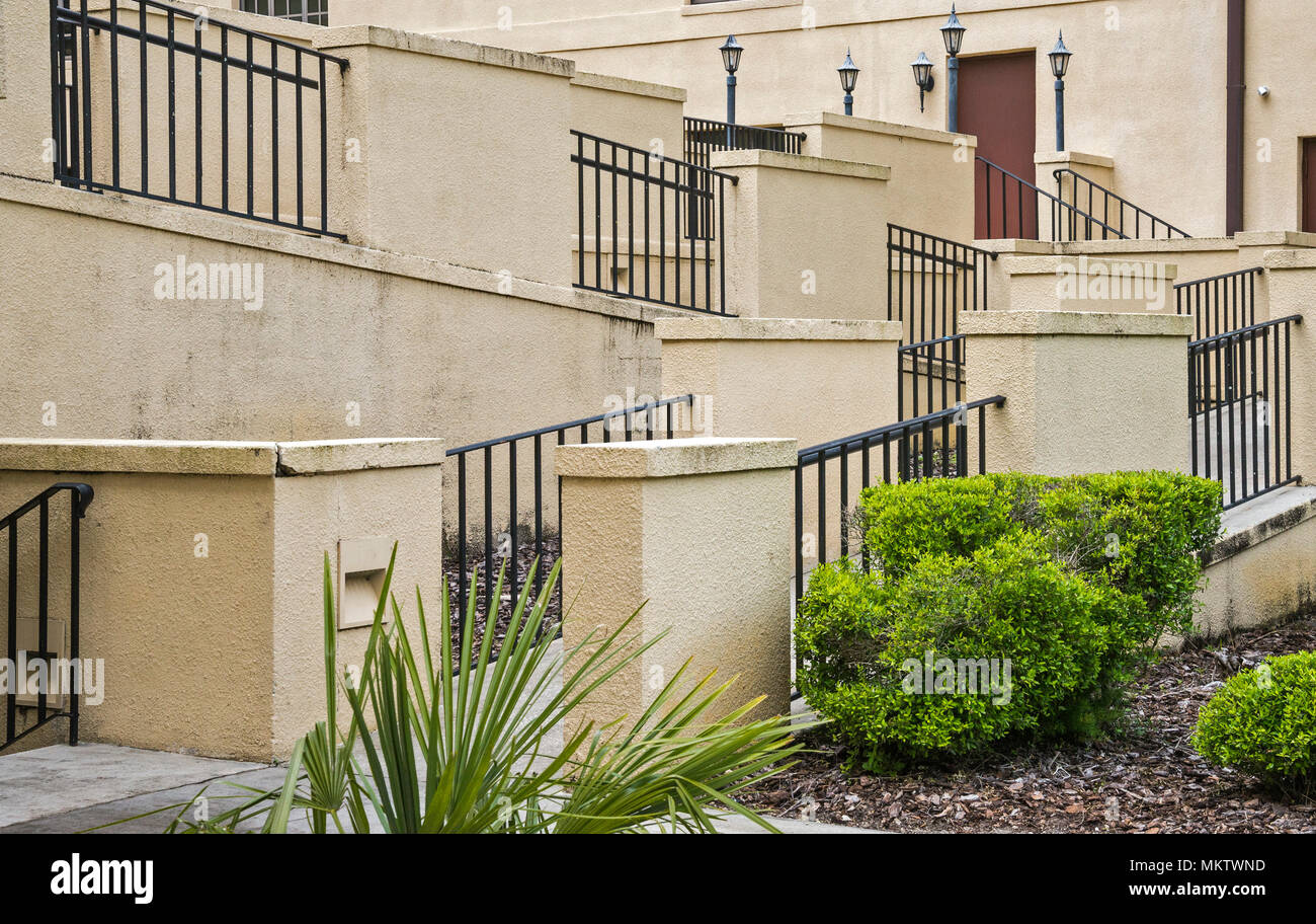 Besonderes handicap Ramp in die Thomas Centre in Gainesville, Florida. Stockfoto