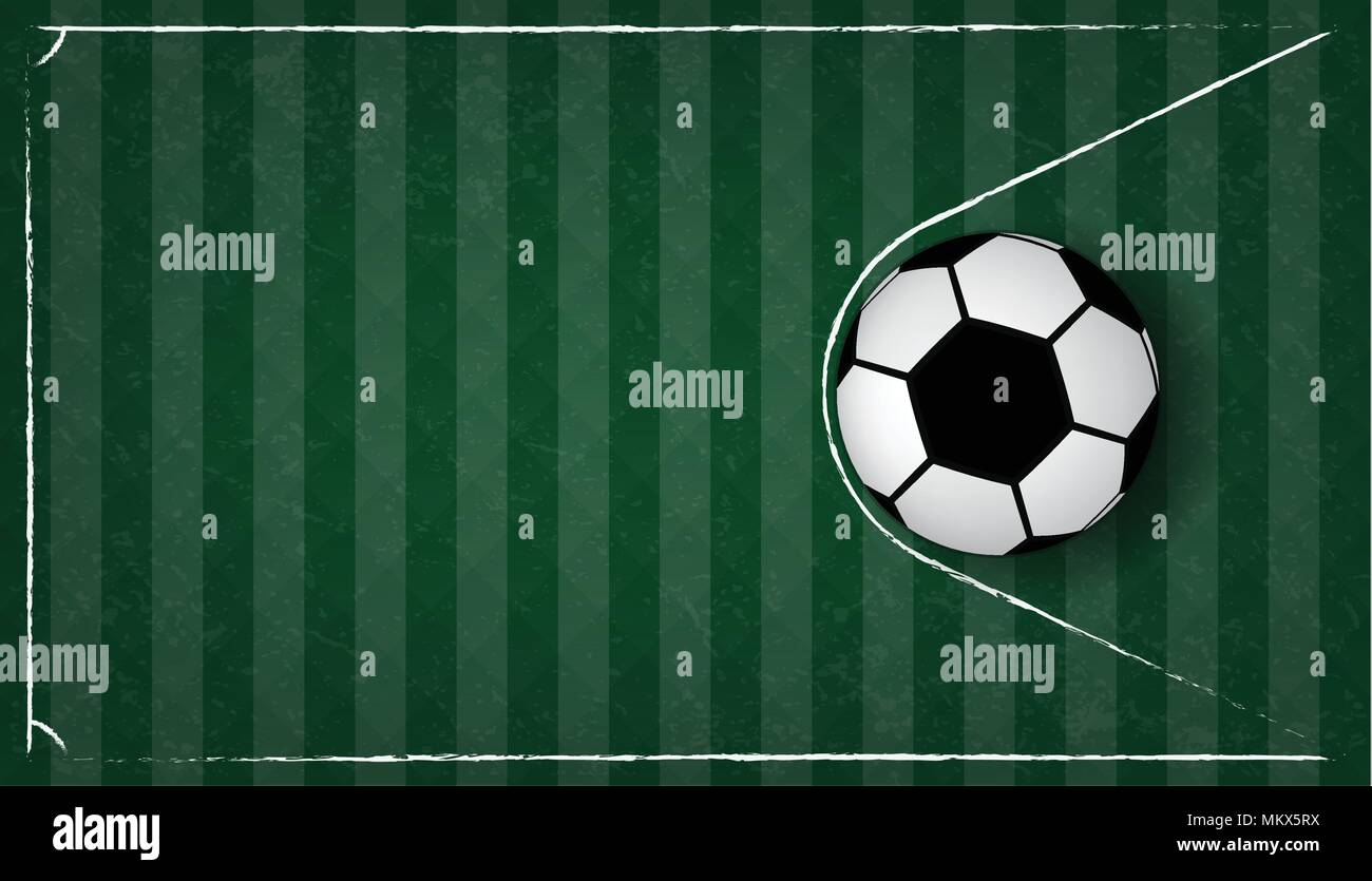 Soccer Ball Im Netz Auf Grun Gress Hintergrund Fussball Design Hintergrund Vorlage Kostenlose Kopie Raum Vektor Stock Vektorgrafik Alamy