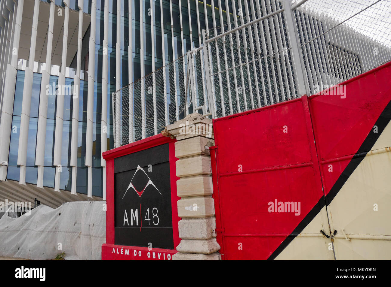 Die EDV-Zentrale in Lissabon Portugal von Architekten Aires Mateus, Lissabon, Portugal Stockfoto