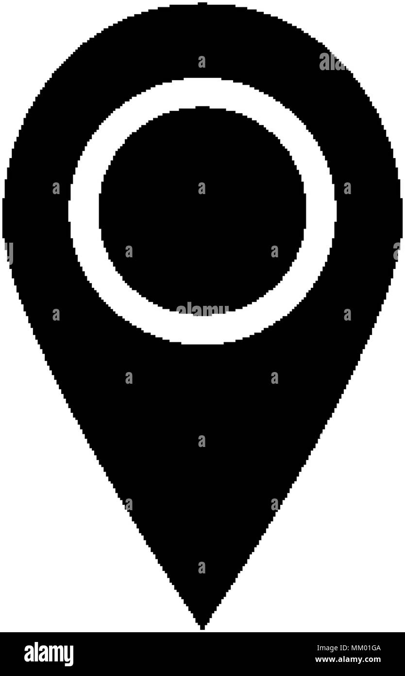 Schwarz Ziel Platz Marke Symbol auf Hintergrund isoliert Stock Vektor