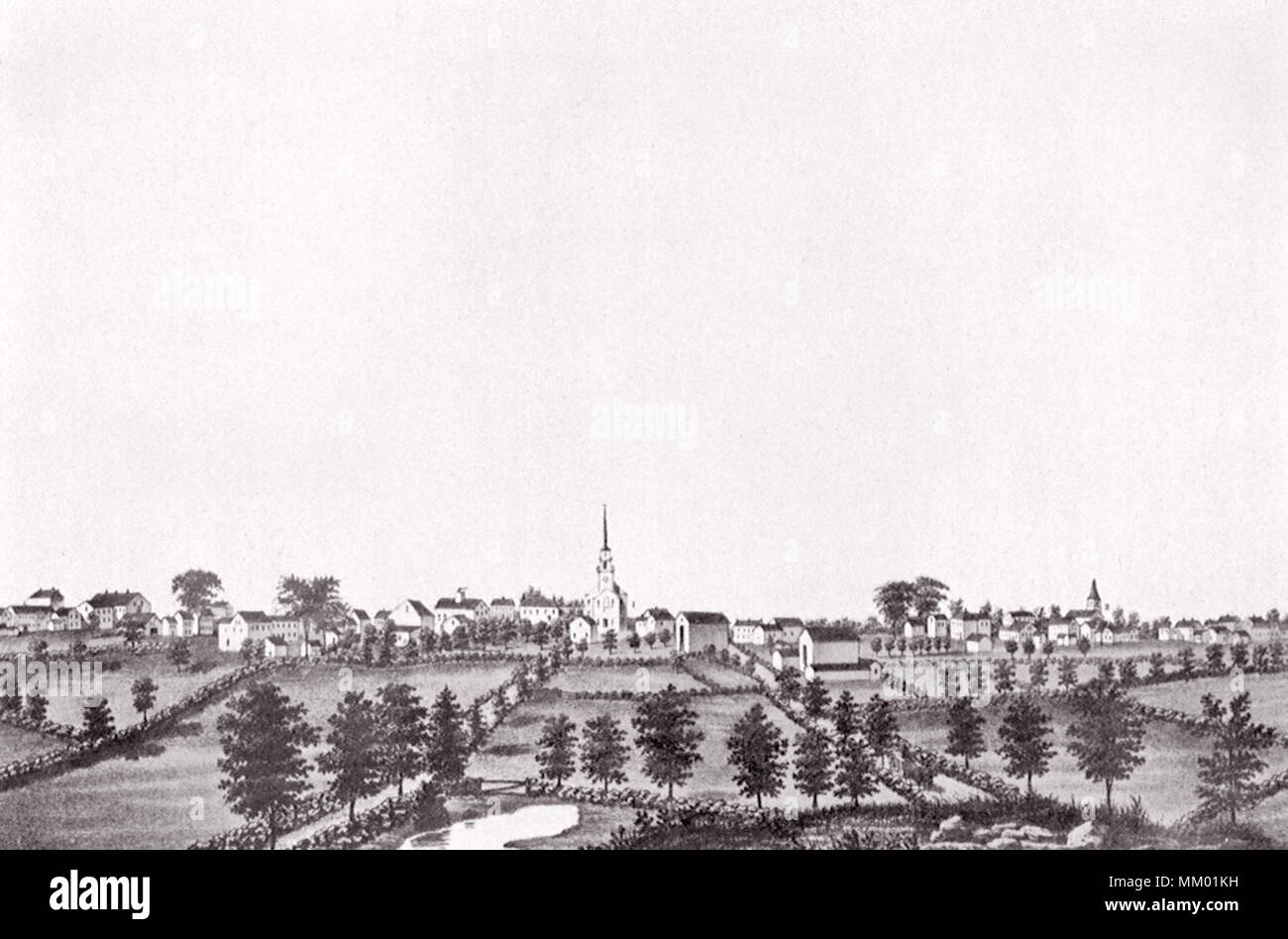 North Plainfield (jetzt Brockton). 1844 Stockfoto