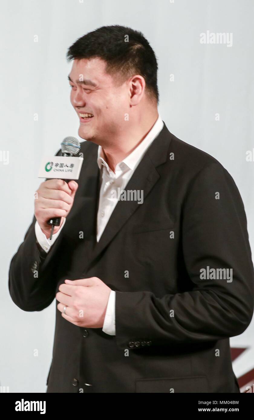 Peking, China. 08 Mai, 2018. Yao Ming besucht die Premiere des Dokumentarfilms "aus Liebe zu Wasser" in Peking, China, am 08. Mai 2018. (Foto durch TPG/CNS) Credit: TopPhoto/Alamy leben Nachrichten Stockfoto