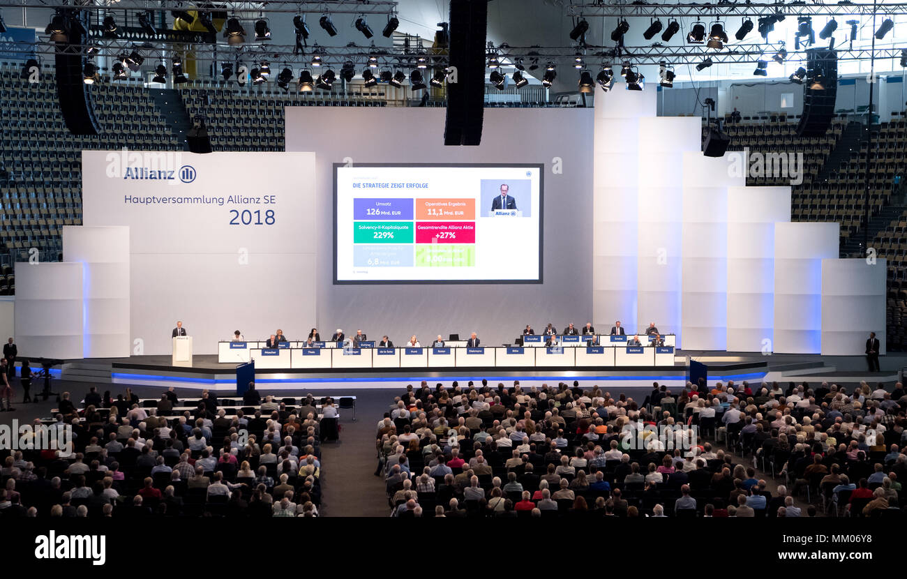 09 Mai 2018, Deutschland, München CEO der Allianz SE, Oliver Baete (L