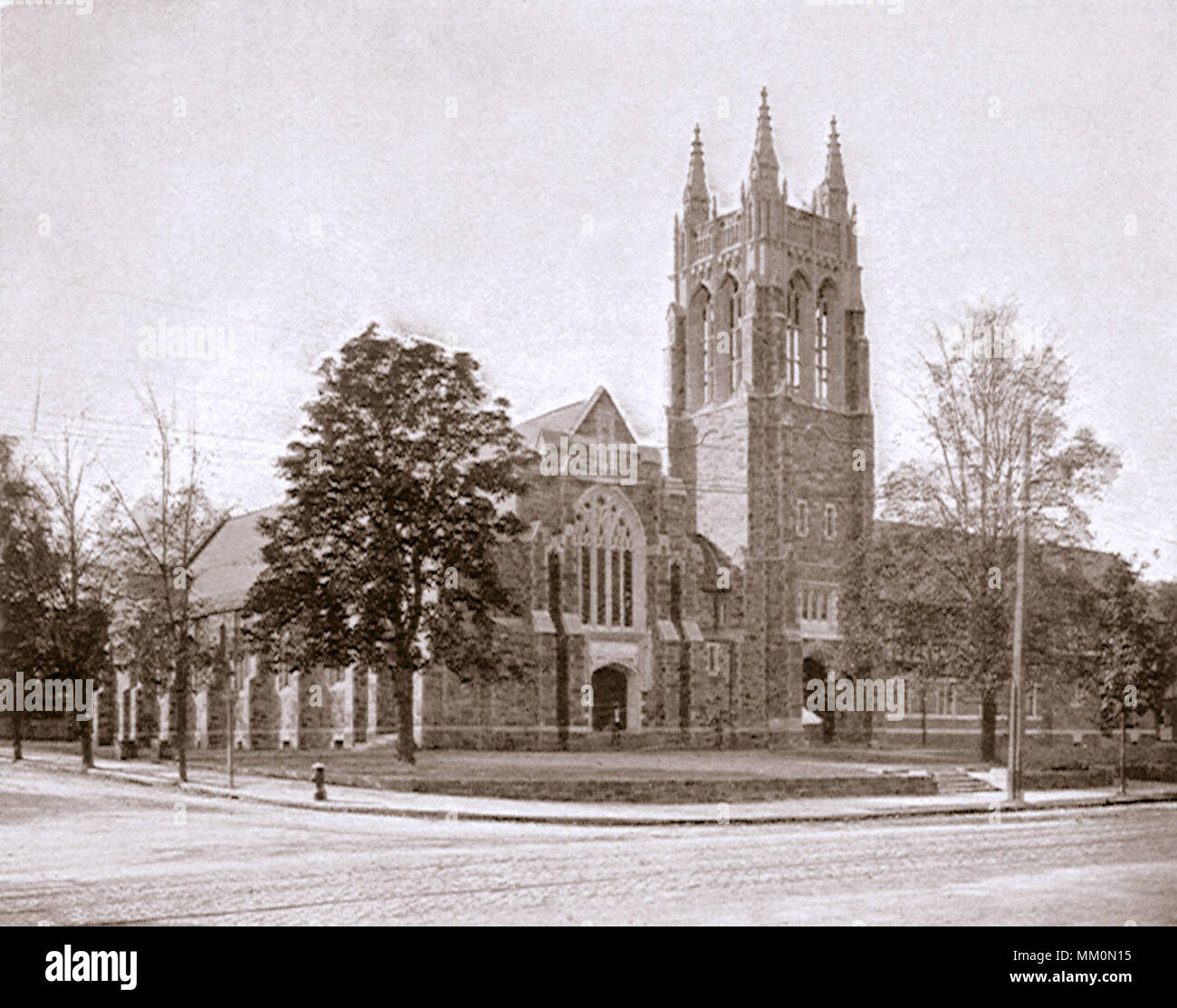 Unitarian Church. Newton. 1916 Stockfoto