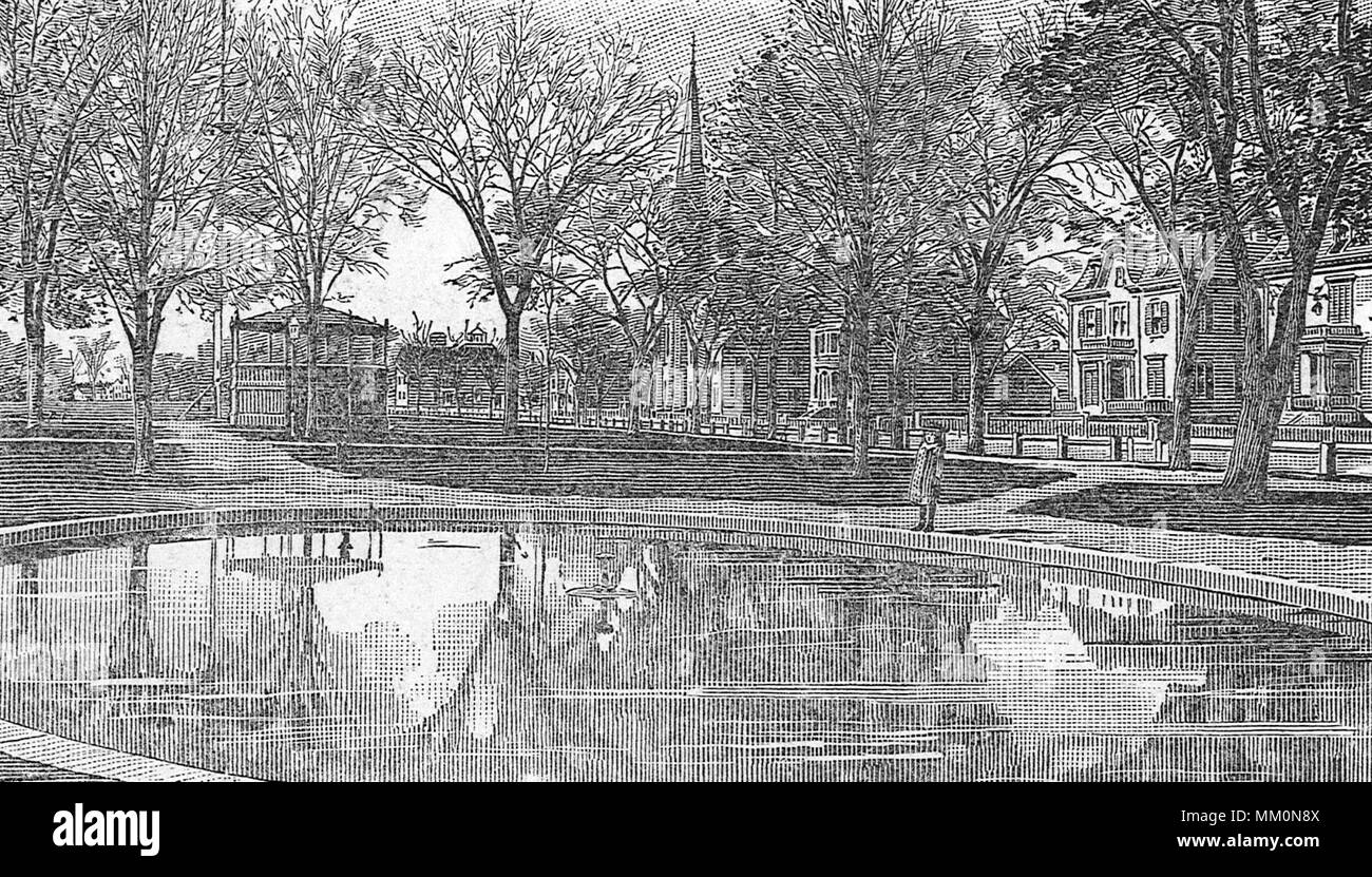 Der Frosch Teich auf der Gemeinsamen. Lynn. 1886 Stockfoto