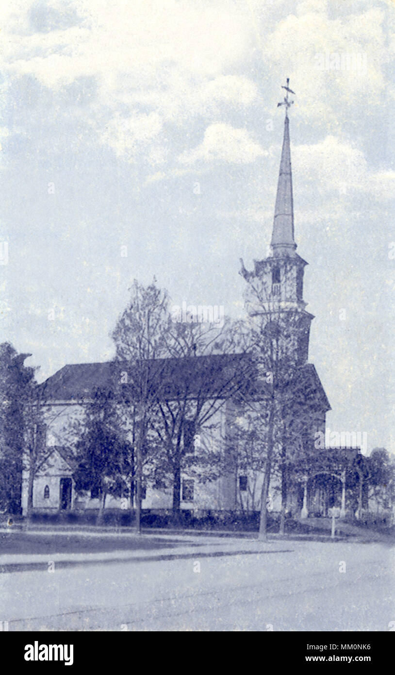 First Baptist Church. Needham. 1909 Stockfoto