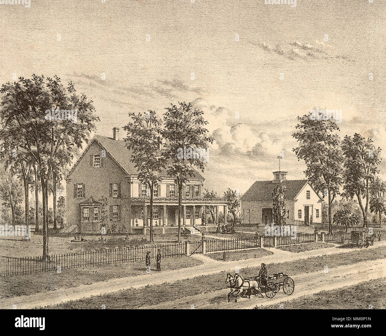 A. S. Gurney Residence. Marion. 1879 Stockfoto