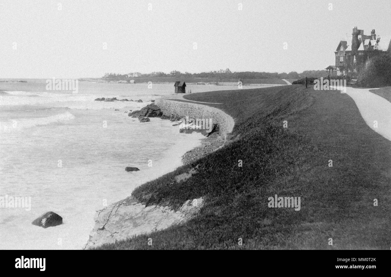 Ocker und Felsen gehen. Newport. 1910 Stockfoto