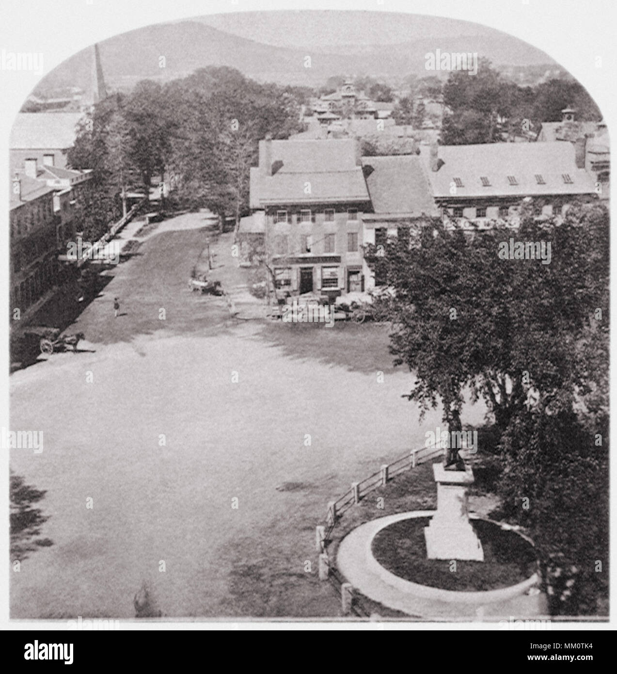 West Street. Keene. 1870 Stockfoto