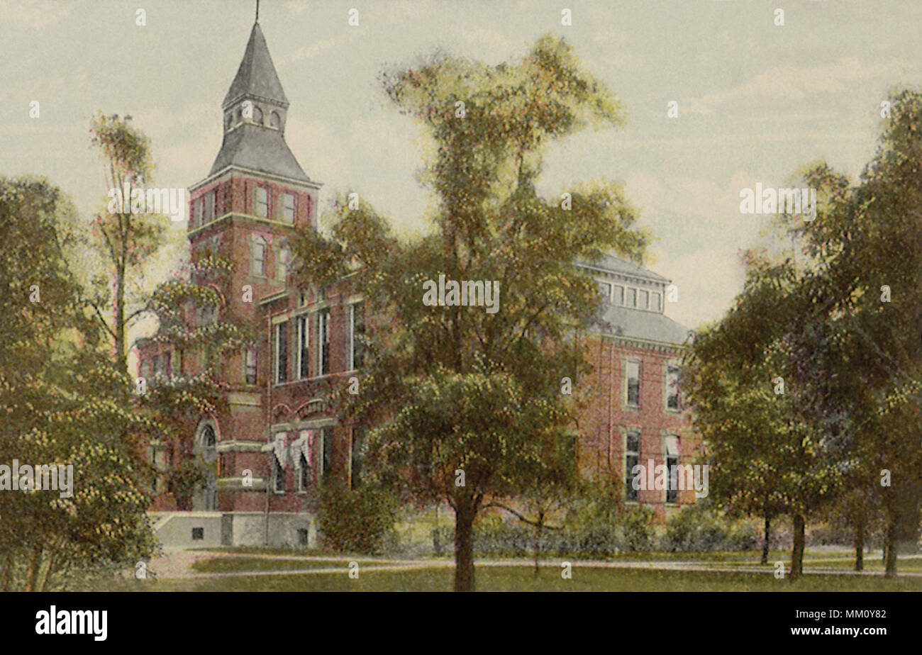 Bibliothek bei M. A.C. Lansing. 1910 Stockfoto