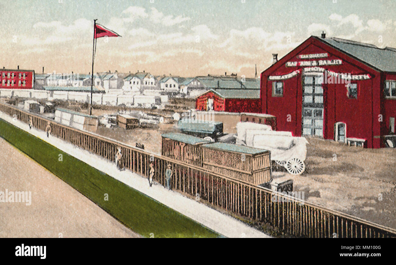 Barnum & Bailey's Winterquartier. Bridgeport. 1919 Stockfoto