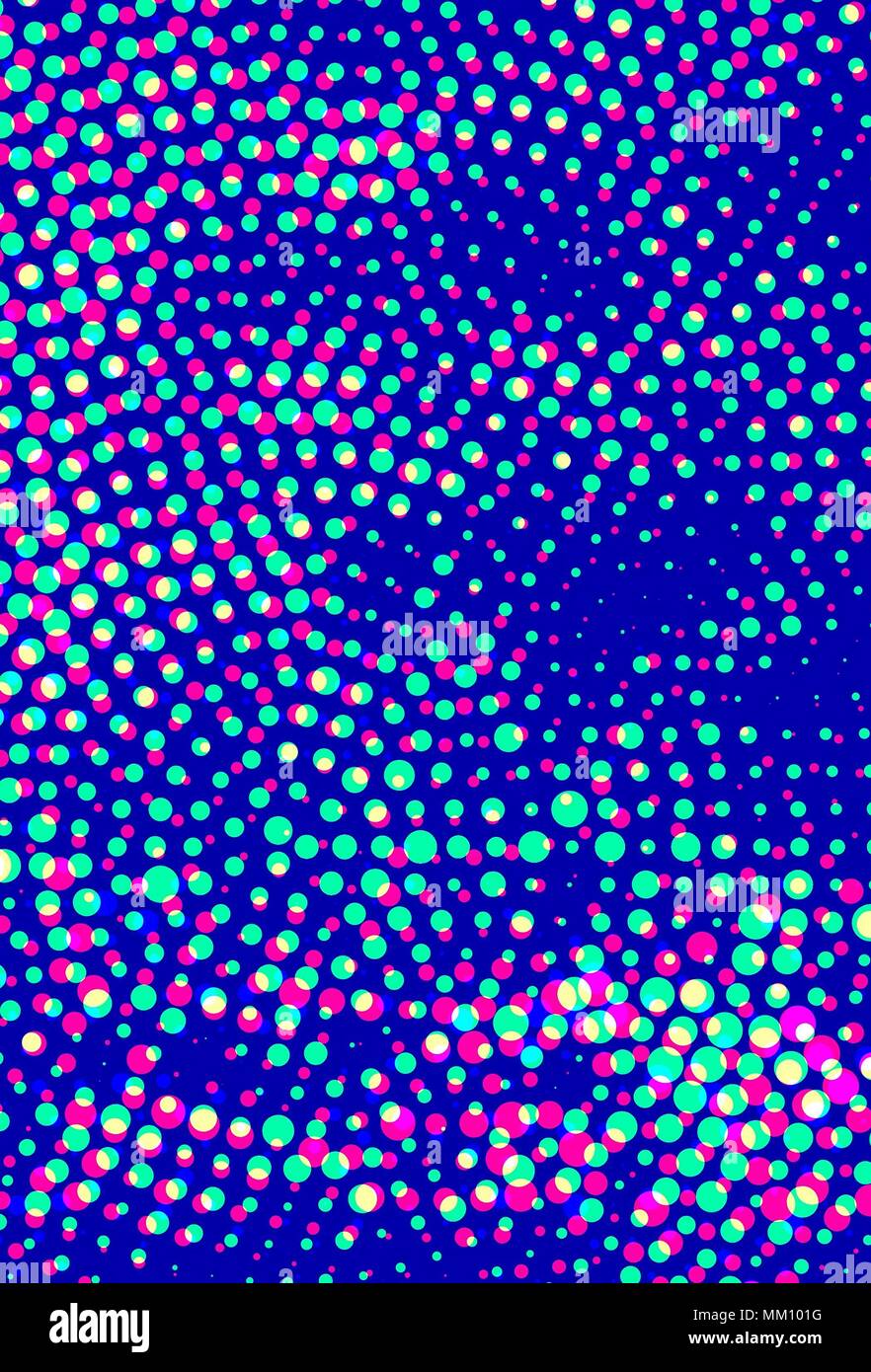 Einfache, in Blau Rasterpunkte Wirkung Textur. Stockfoto