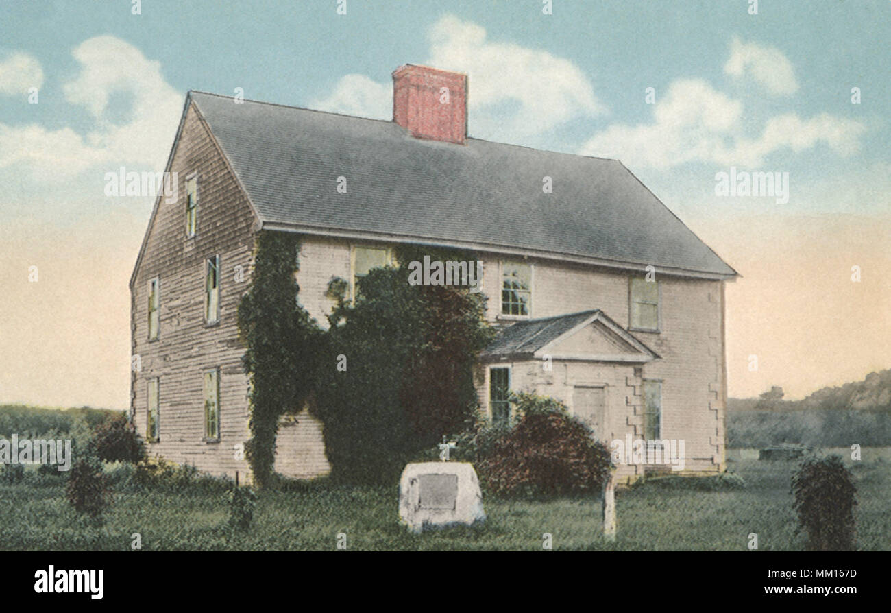 Alte Gouverneur Winslow House. Marshfield. 1948 Stockfoto