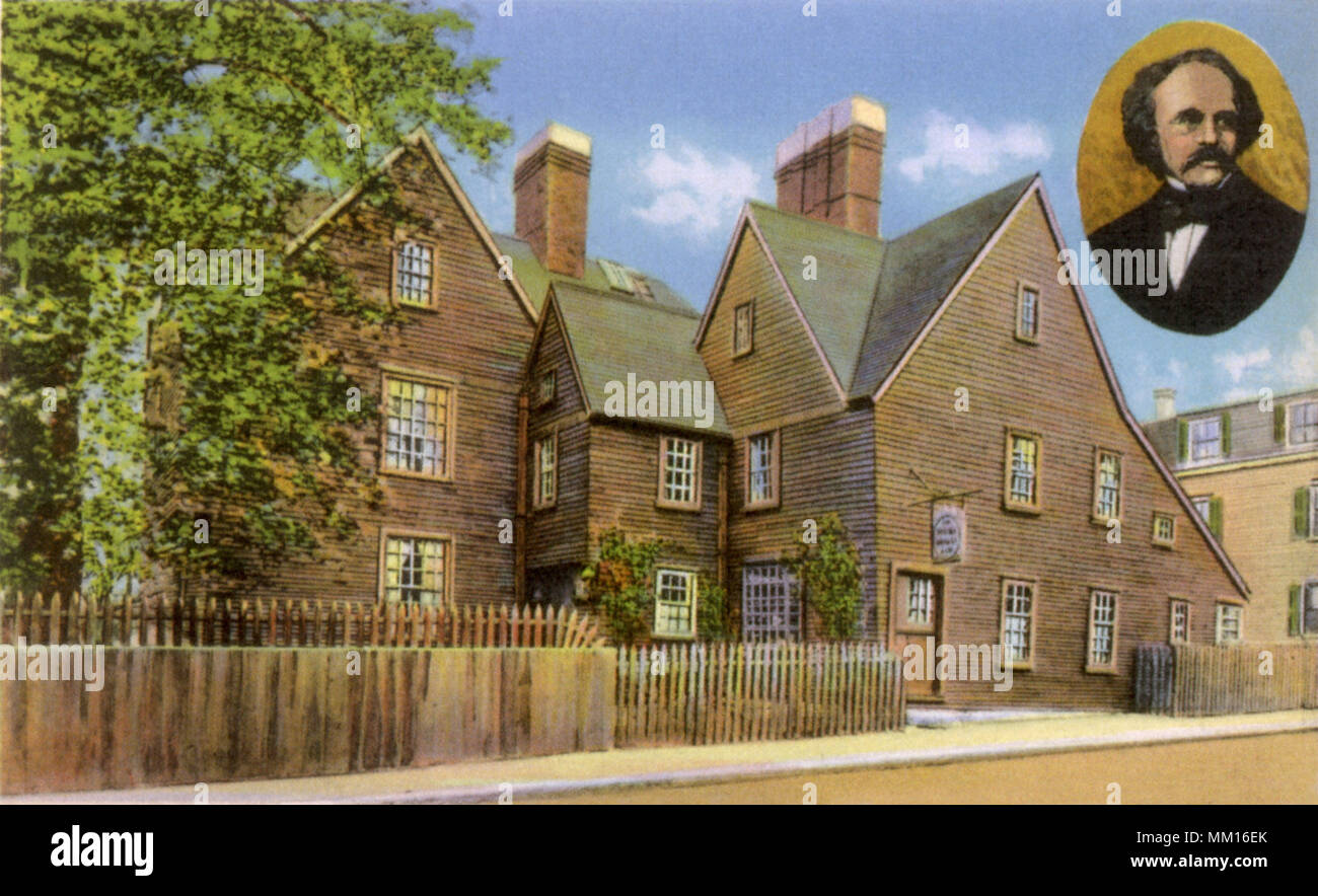 Haus der sieben Giebeln. Salem. 1925 Stockfoto